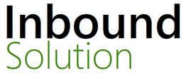 Texte "Inbound Solution" en noir et vert sur fond blanc.
