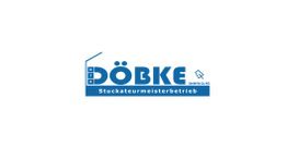Logo mit Text: "DÖBKE Stuckateurmeisterbetrieb GmbH & Co. KG" in Blau.