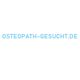 Weißer Hintergrund mit blauem Text: "OSTEOPATH-GESUCHT.DE".