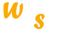 Logo mit Schriftzug "Wawi Shop" in Gelb und Weiß, Pfeil zeigt zwischen "W" und "S".