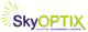 Logo mit Schriftzug "SkyOPTIX" und Untertitel "Moskauer Feuerwerke & Events".