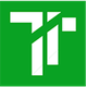 White geometric shapes on a green background, resembling the initials "TT."