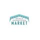 Ocala Downtown Market logo with a stylized roof design in teal.