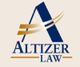 Blue and gold "Altizer Law" logo with a stylized letter A and swoosh design.