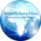 Logo de Wildlife Terra Films con un globo terráqueo azul de fondo.