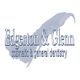 Logo with text: "Edgerton & Glenn, cosmetic & general dentistry," featuring a feather design.