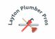 Logo of Layton Plumber Pros with pipe, wrench, and plunger graphic.