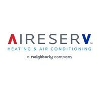 Aire Serv logo with text "Heating & Air Conditioning, a Neighborly company" below.