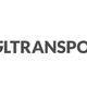 Logo "GL TRANSPORT S.r.l." con lettere grigie e simbolo rosso a sinistra su sfondo bianco.