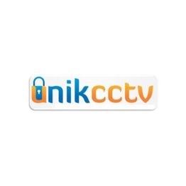 "unikcctv logo with a padlock design preceding the text."