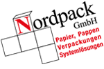 Schwarz-rotes Logo mit einem roten Flaggenmotiv rechts.