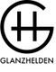 Logo mit stilisiertem "GH"-Monogramm, darunter der Text "GLANZHELDEN".