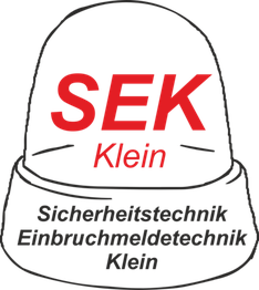 SEK-Mütze mit den Aufschriften "SEK Klein" in Rot und "Sicherheitstechnik Klein" in Schwarz.