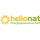 Logo von Helionat mit einem gelben Sonnensymbol. Text: "Energiegenossenschaft".