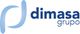 Logotipo de Dimasa Grupo con diseño azul y texto a la derecha.