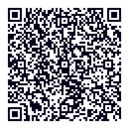 Ein QR-Code mit einem Muster aus schwarzen und weißen Quadraten auf weißem Hintergrund.