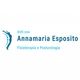 Logo di "dott.ssa Annamaria Esposito" con figura stilizzata e testo "Fisioterapia e Posturologia".