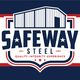 Safeway Steel logo with barn illustration, est. 1997, and motto: Quality, Integrity, Experience.