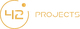 Logo mit der Zahl 42 und dem Wort "PROJECTS" in stilisiertem goldenen Schriftzug.