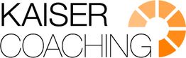 Logo von Kaiser Coaching mit einem orangefarbenen kreisförmigen Symbol.