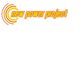 Logo mit Text "new power project" in gelb-orange und Kreisen links.