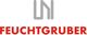Logo mit grauem Symbol und rotem Text "FEUCHTGRUBER".