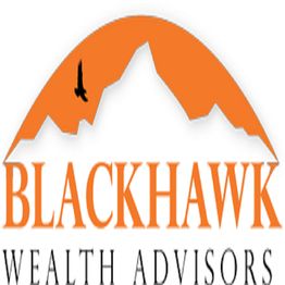 Logo of Blackhawk Wealth Advisors with mountain silhouette and flying bird above the text.