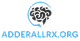 Logo of adderallrx.org with a stylized brain design above the text.