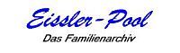 Logo mit Schriftzug "Eissler-Pool" und Untertitel "Das Familienarchiv" in blauer Schrift.