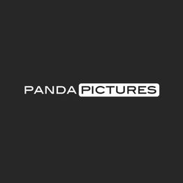 Weißer Text "PANDA PICTURES" auf schwarzem Hintergrund.