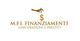Logo con mano che regge un simbolo del dollaro, testo "M.F.I. Finanziamenti Assicurazioni e Prestiti".