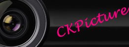 Kameralinse mit dem Schriftzug "CKPicture" in pink.