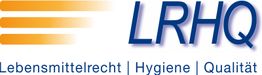 LRHQ-Logo mit Streifen und Slogan: Lebensmittelrecht, Hygiene, Qualität.