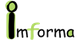 Texto "imforma" con diseño en negro y verde sobre fondo blanco.