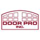Door Pro Inc. logo with a red stylized garage door design above the company name.