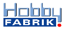 Logo mit dem Schriftzug "Hobby FABRIK" in blau auf weißem Hintergrund.
