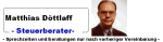 Matthias Dötlaff, Steuerberater. Beratung nur nach Vereinbarung. Foto eines Mannes.