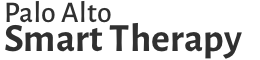 Text logo: "Palo Alto Smart Therapy" in black font.