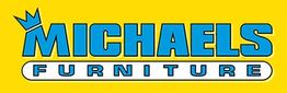 Blue "Michaels Furniture" logo with a crown on a yellow background.
