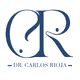 Logo con letras "CR" y texto "Dr. Carlos Rica". Colores azules con diseño moderno.
