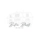 Elegant logo van Bistro Bloff met een schets van een huis, tekst: Lunch | Borrel | Diner.