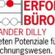 Abakus und Text: "ERFOLGS-BÜRO, ALEXANDER DILLY, Potenziale für Rechnungswesen".