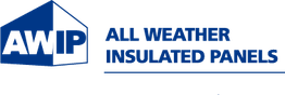 Logo of AWIP with text reading "All Weather Insulated Panels" in blue.