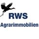 Logo mit einem fliegenden Vogel und dem Text „RWS Agrarimmobilien“.
