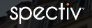 The image shows the logo "spectiv" on a dark background.