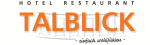 Logo des Hotel-Restaurants Talblick mit dem Slogan "einfach wohlfühlen".