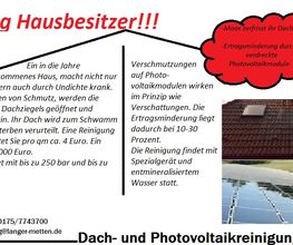 Dach,-u.Photovoltaikreinigung Langer