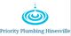 Blue water droplet logo for Priority Plumbing Hinesville.