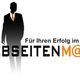 Silhouette eines Anzugträgers, daneben Text "Für Ihren Erfolg im Internet - Webseitenmann".