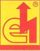 Logo mit roten Buchstaben "e" und "h" auf gelbem Hintergrund, mit Pfeil nach oben.